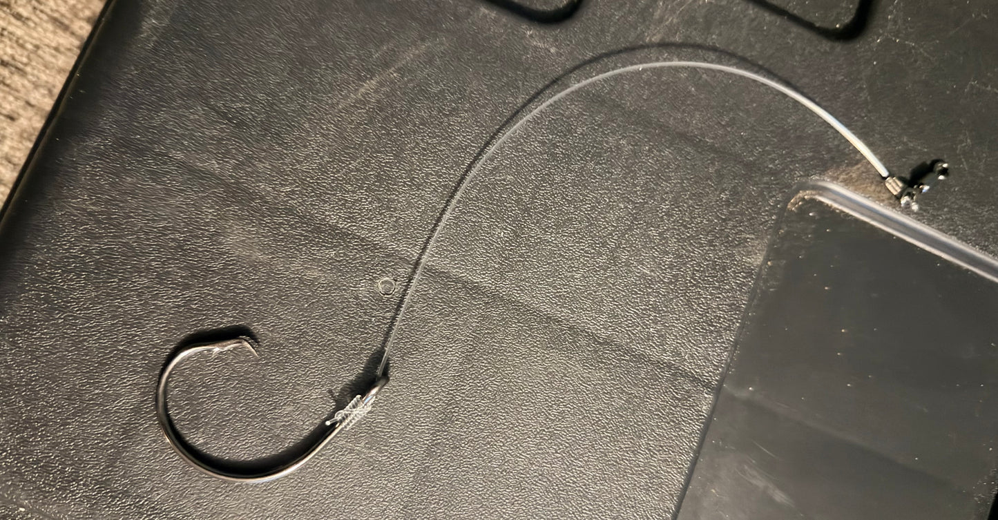 Red Drum 7" Circle Hook Rig - 3 Pack - 10/0 Circle Hook