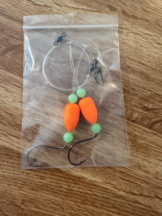 Pompano Rig - 2/0 Circle Hook with different color options